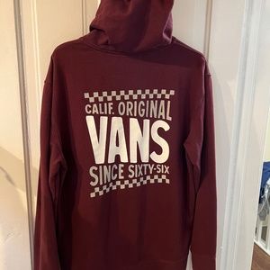 Vans maroon hoodie